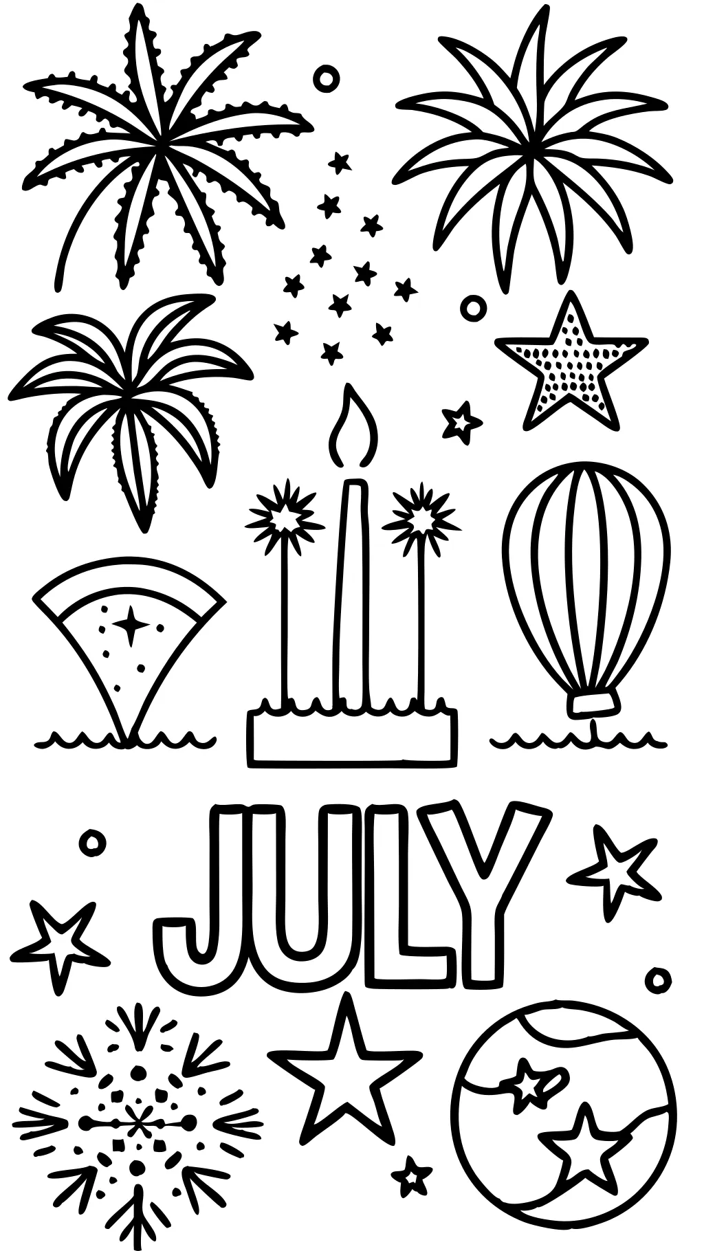 july coloring pages printable